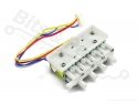 Water valve four-way 12VDC